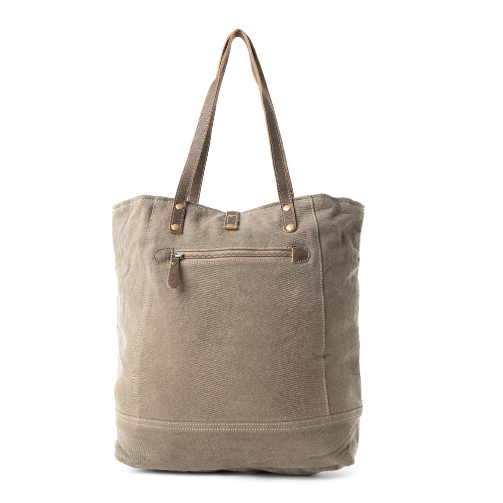 Multicolored Waves Tote Bag,