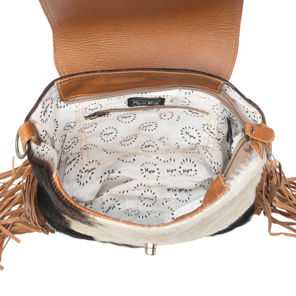 Brown Boughs Hand-Tooled Bag