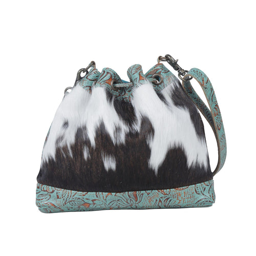 Teal Vines Bucket Bag