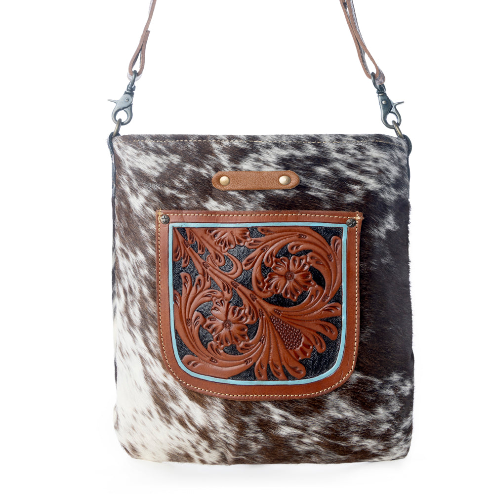 Flowering Hand-Tooled Bag
