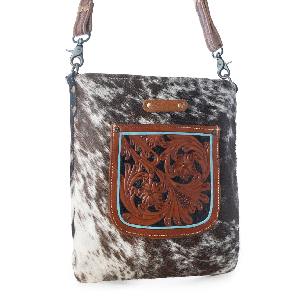 Flowering Hand-Tooled Bag