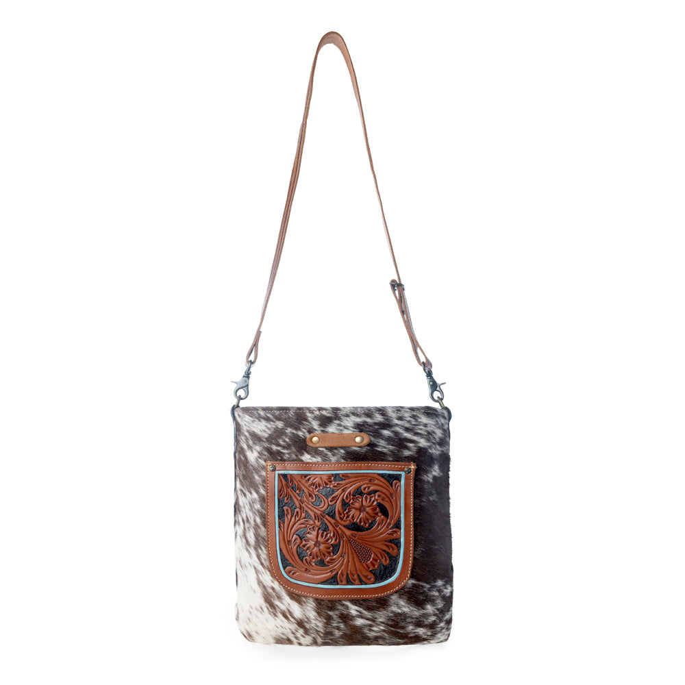 Flowering Hand-Tooled Bag