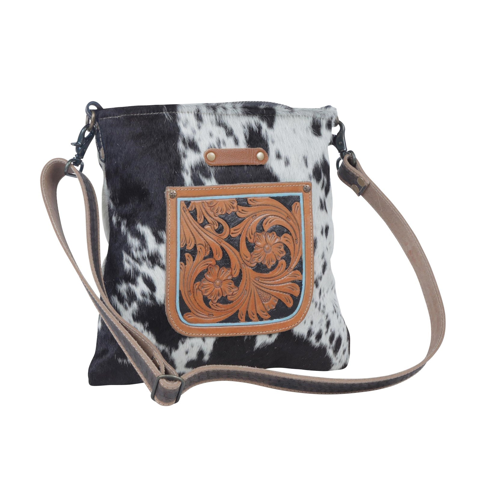 Flowering Hand-Tooled Bag