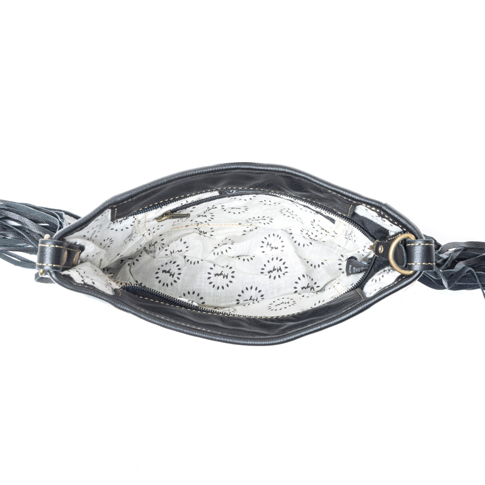 Sapphire Vines Leather & Hairon Bag