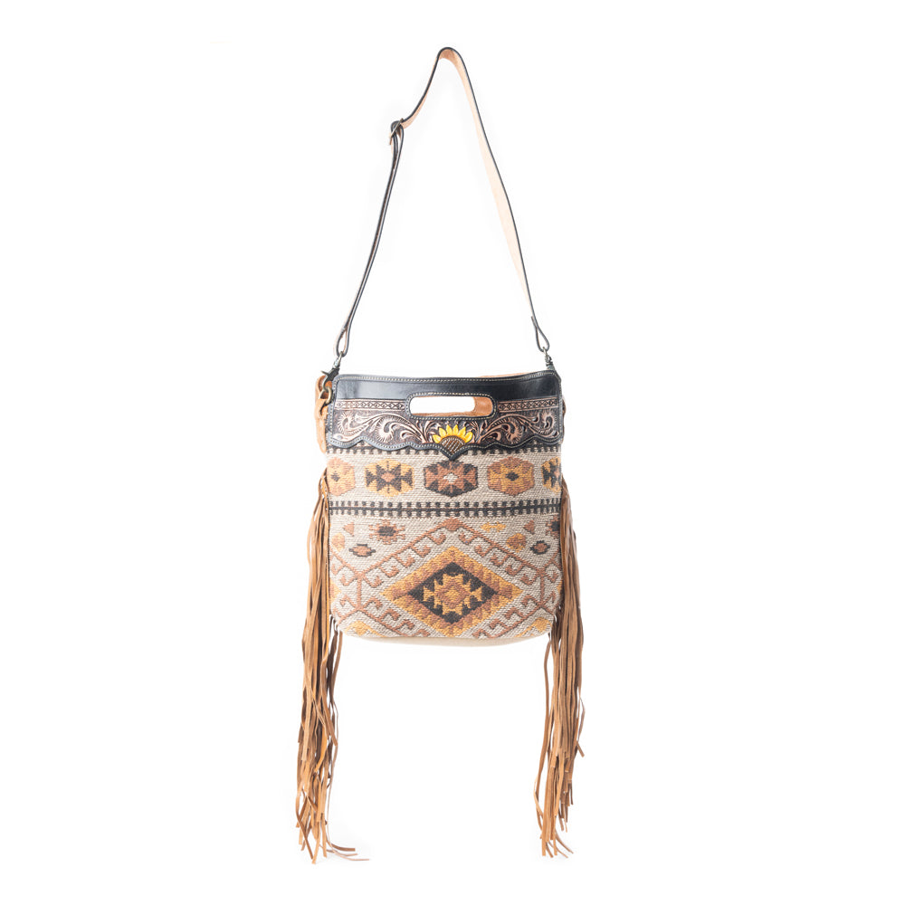 Helios Hand-Tooled Bag