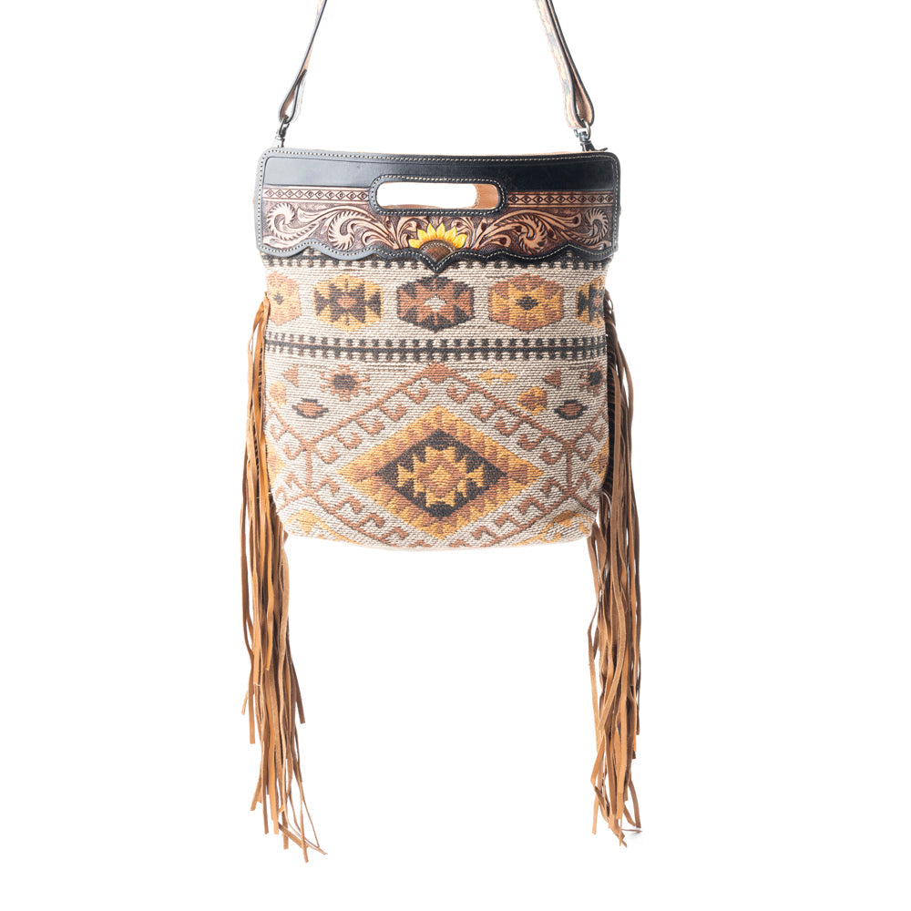 Helios Hand-Tooled Bag