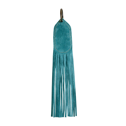 Wild blue leaf Key Fob