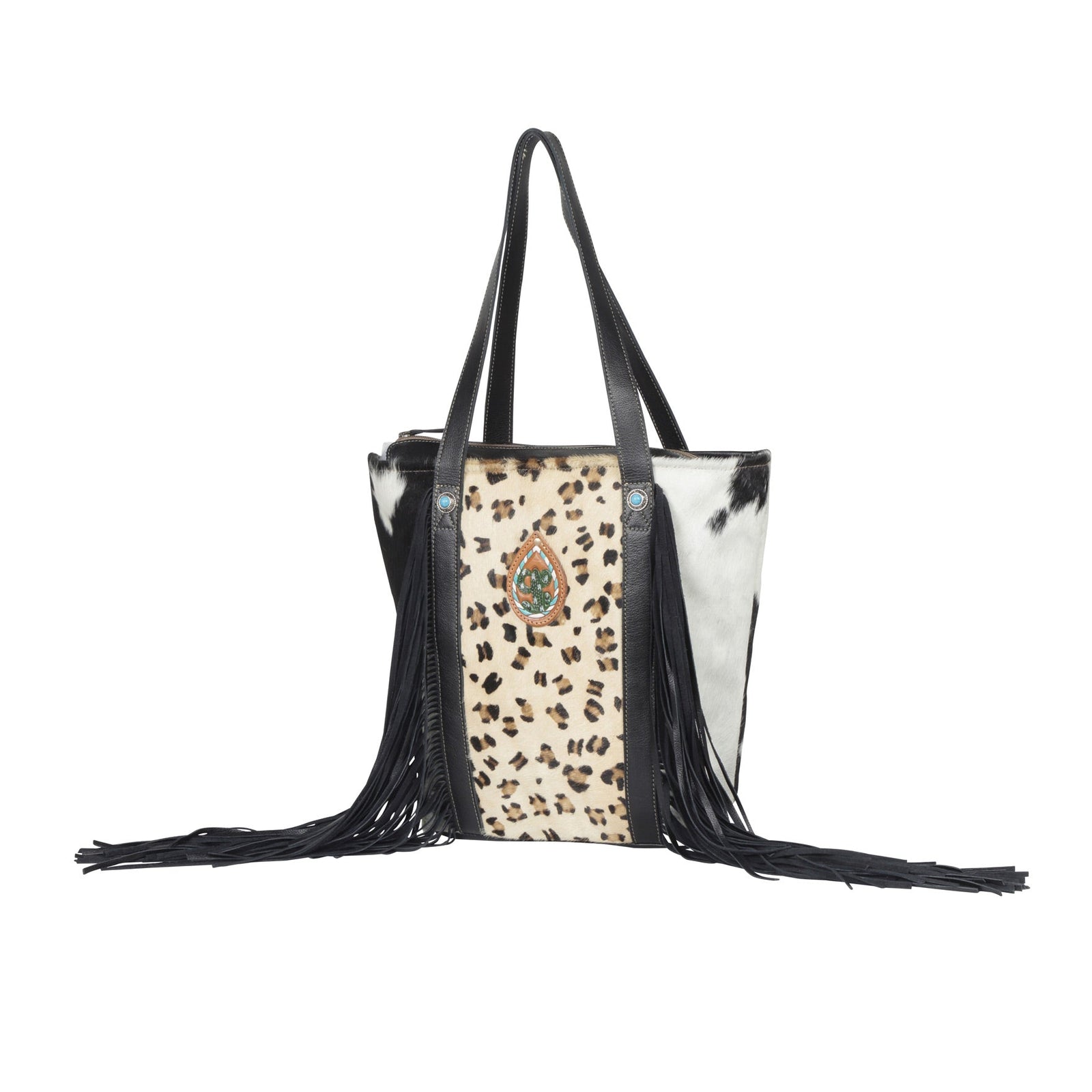Vanilla Crème Leather & Hairon Bag