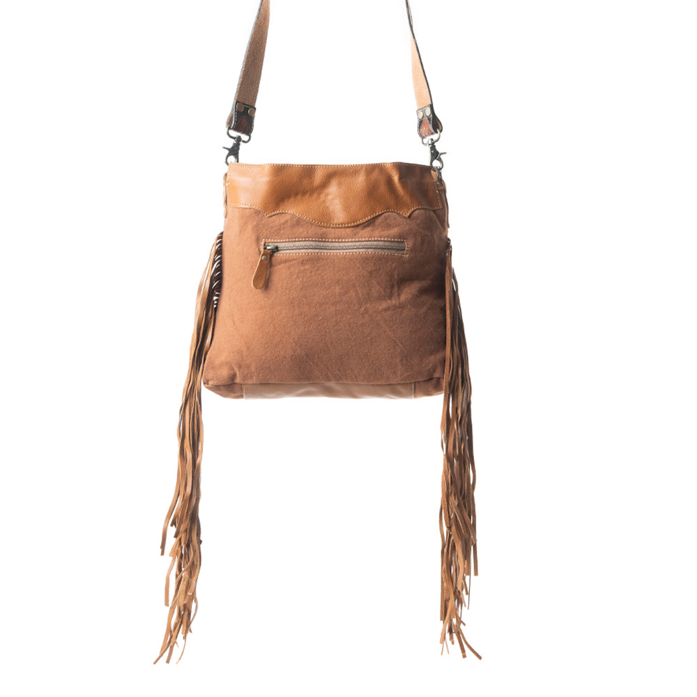 Garnet waves Hand-Tooled Bag