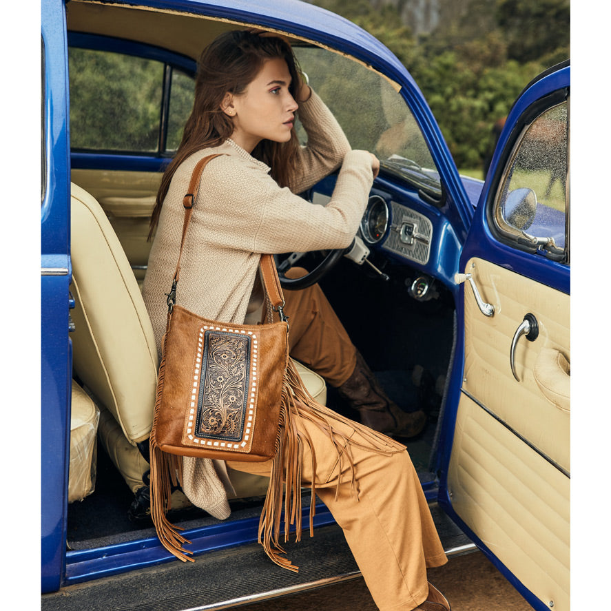 Ecdemo Hand-Tooled Bag