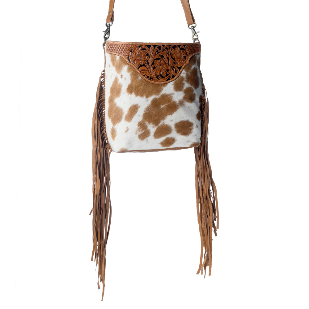 Raw Umber Hand-Tooled Bag