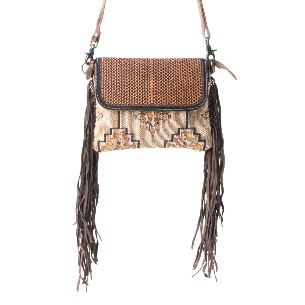 Sandy Rosewood Hand-Tooled Bag