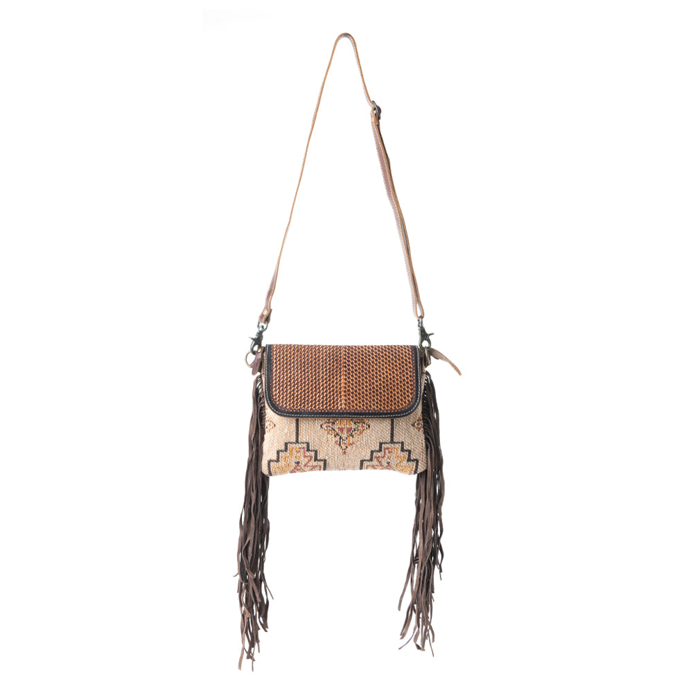 Sandy Rosewood Hand-Tooled Bag