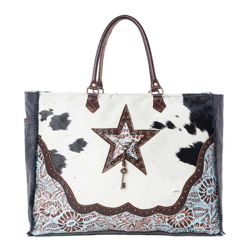 Asterias Canvas & Hairon Bag
