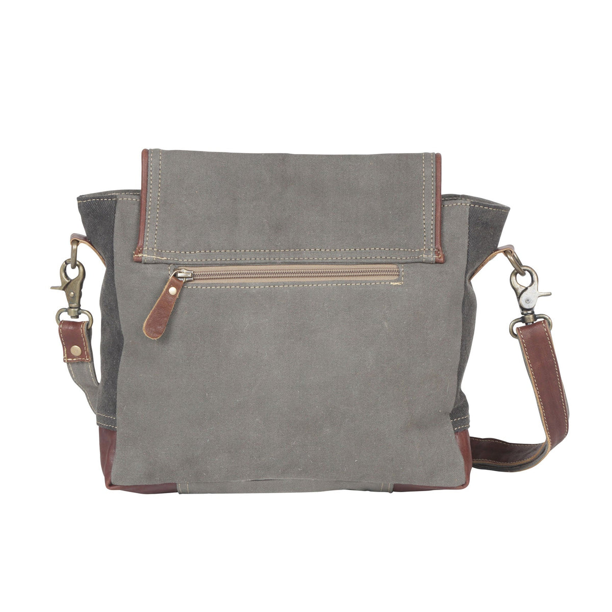 Preppy Gray Shoulder Bag