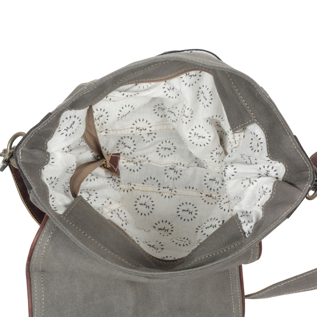 Preppy Gray Shoulder Bag
