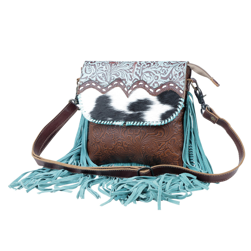 Conglomerate Leather & Hairon Bag