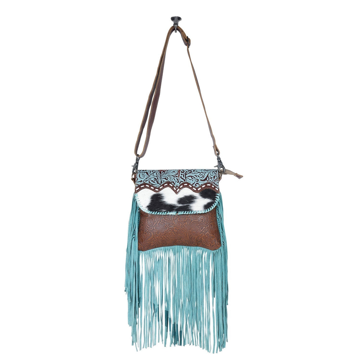 Conglomerate Leather & Hairon Bag
