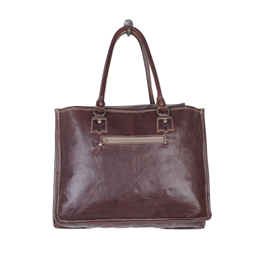 Begonias Hand-Tooled Bag