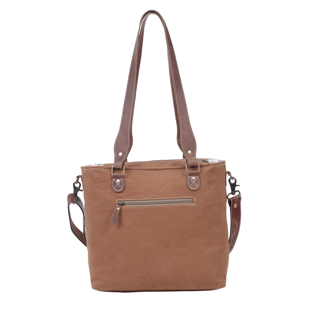 Flora Canvas And Hairon Bag