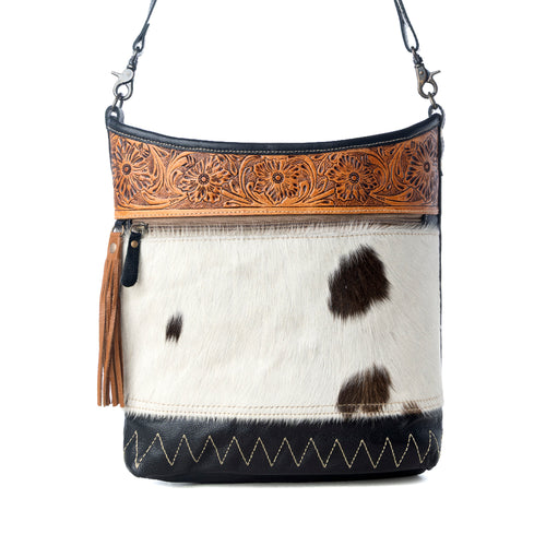 Dark Lagoon Hand-Tooled Bag