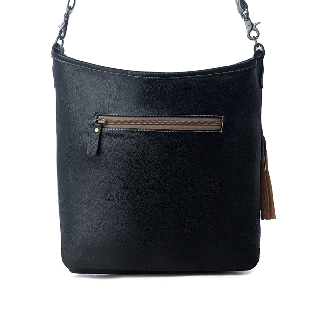 Dark Lagoon Hand-Tooled Bag