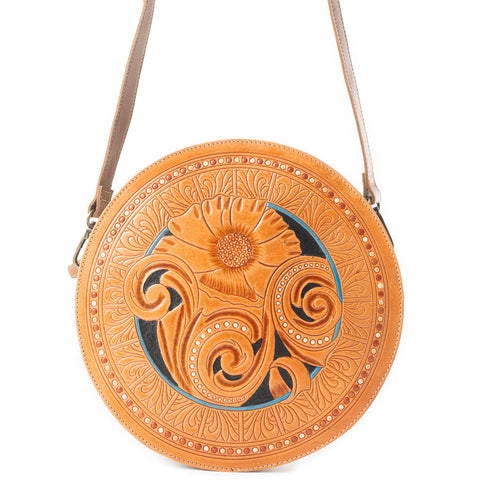 Boho Motif Round Bag