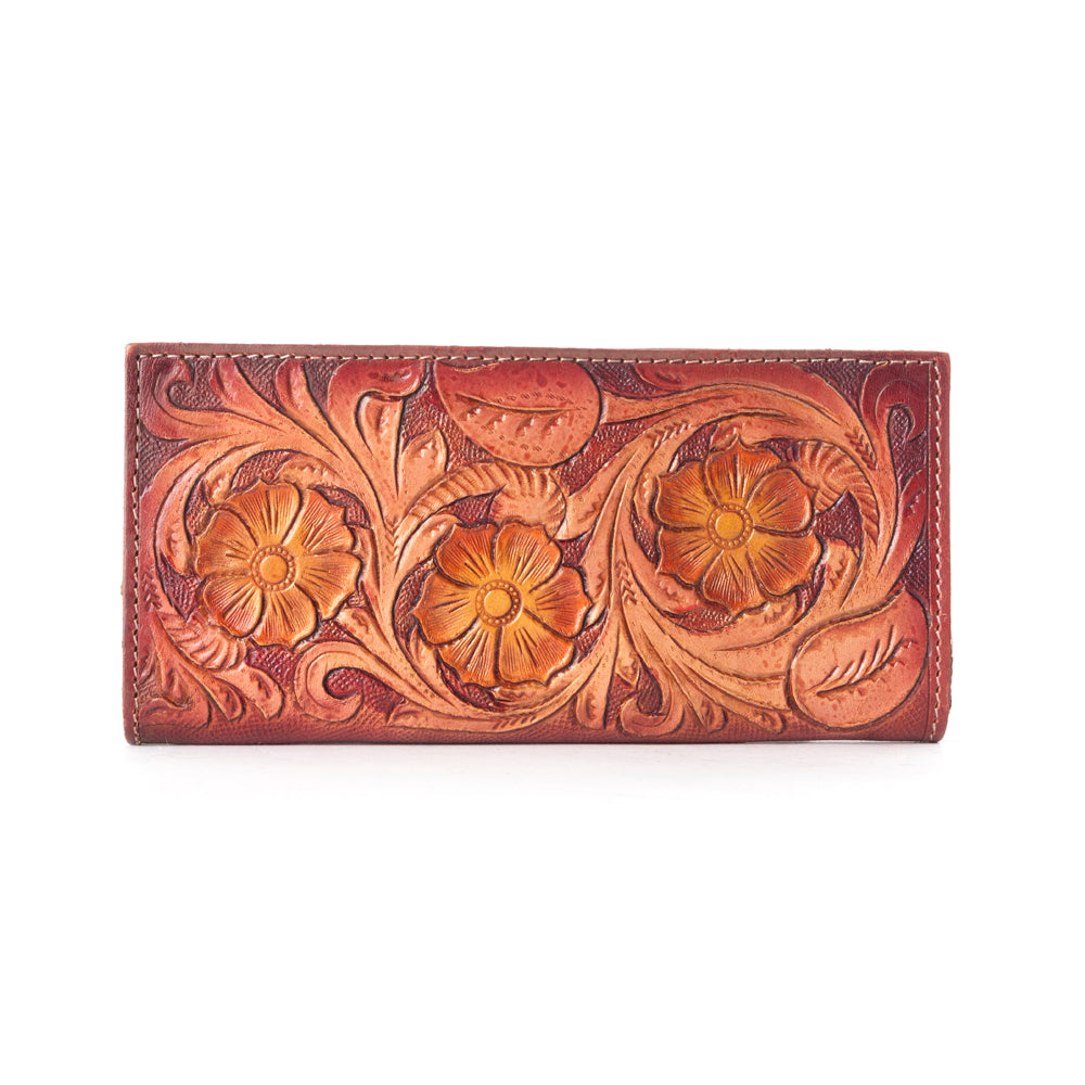 Zipper Crimson Wallet