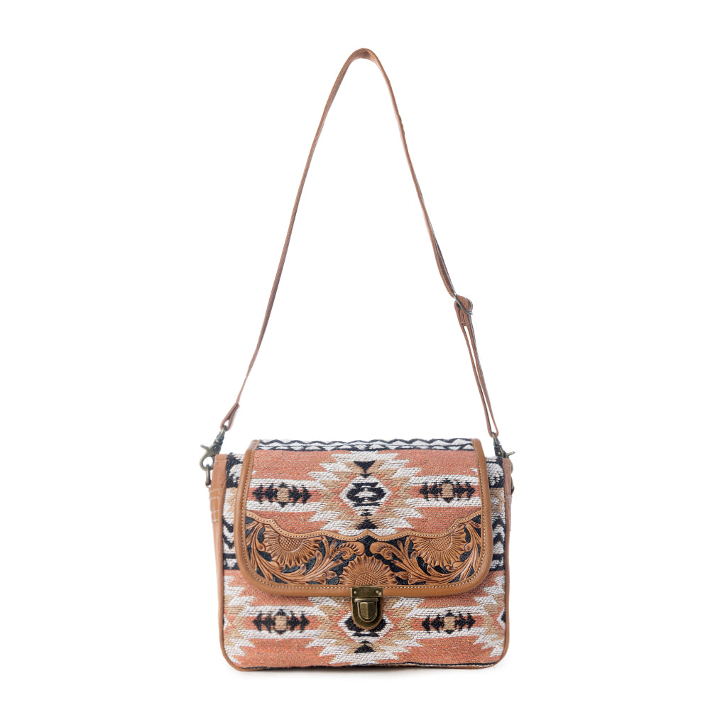 SANSA ALFAMA HANDTOOLED BAG