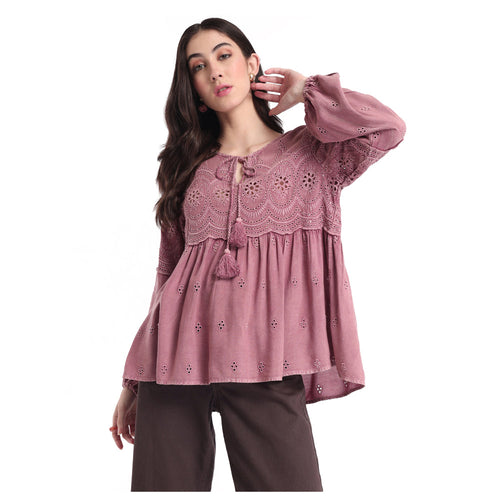 silhouette lace TOP & SHIRTS SMALL