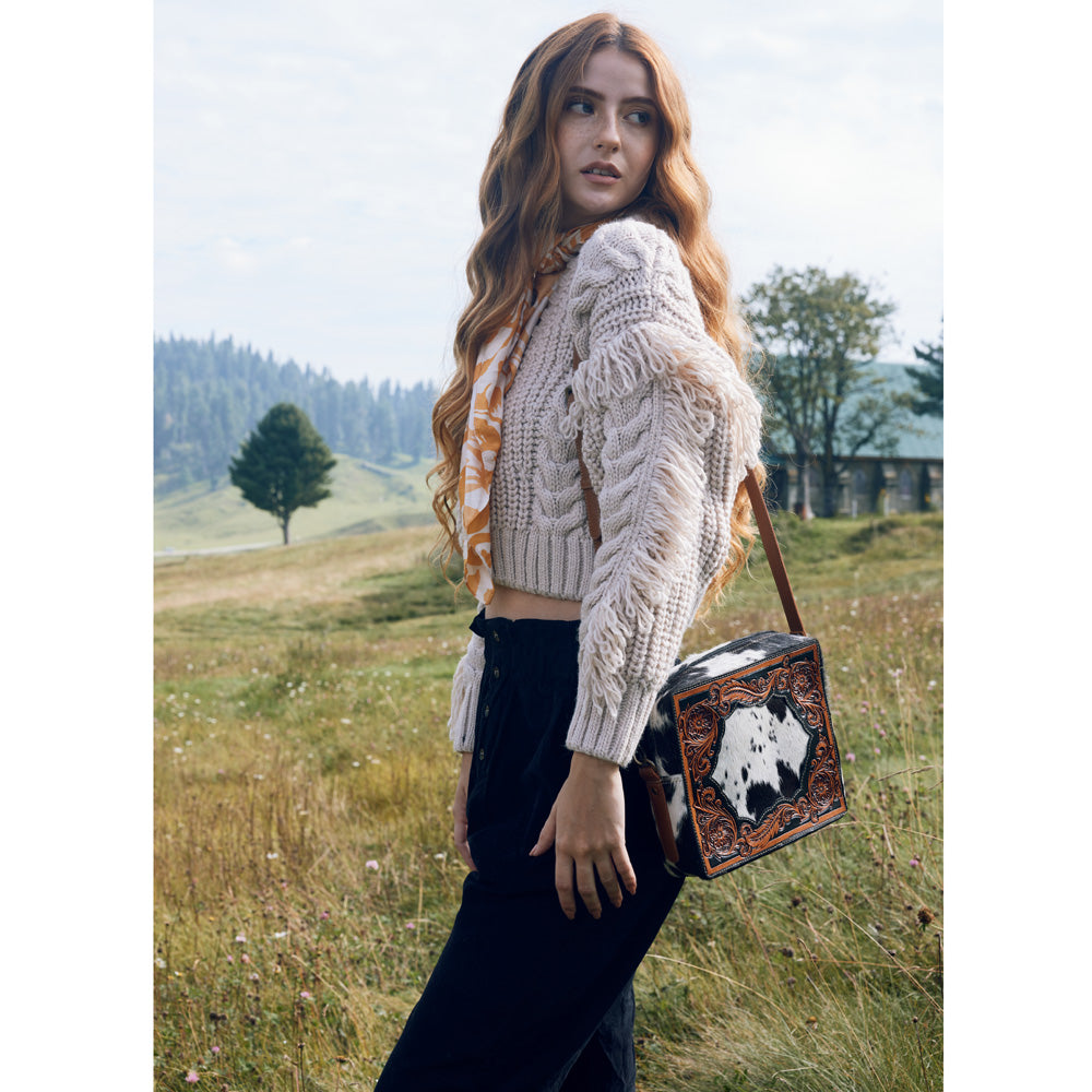 RAYNA HAND-TOOLED BAG