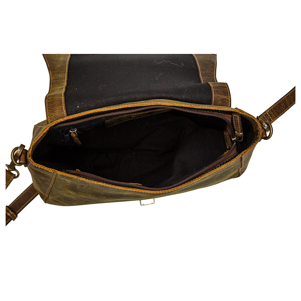 LONG REST LEATHER & HAIRON BAG