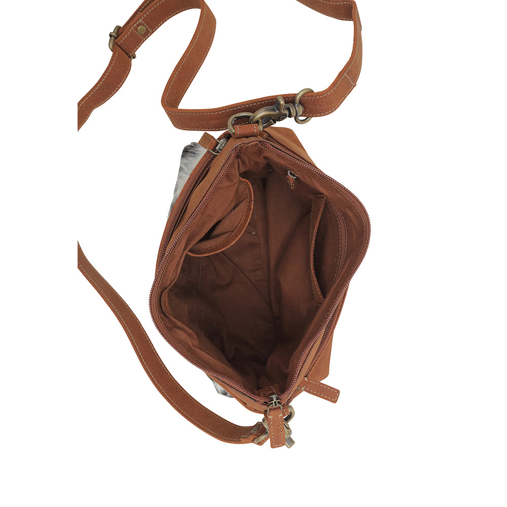 NIGHTWOOD LEATHER & HAIRON BAG