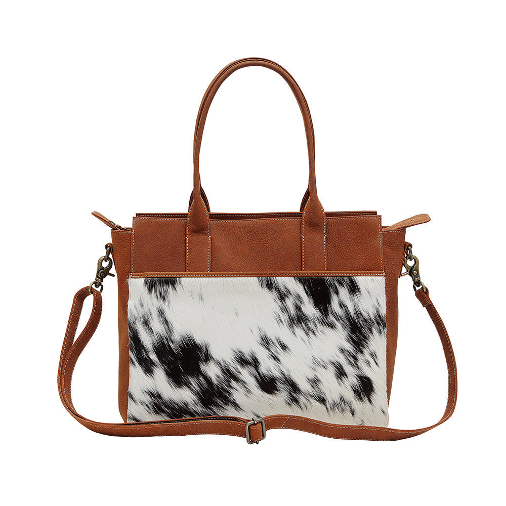 COGNOSCENTE LEATHER & HAIRON BAG
