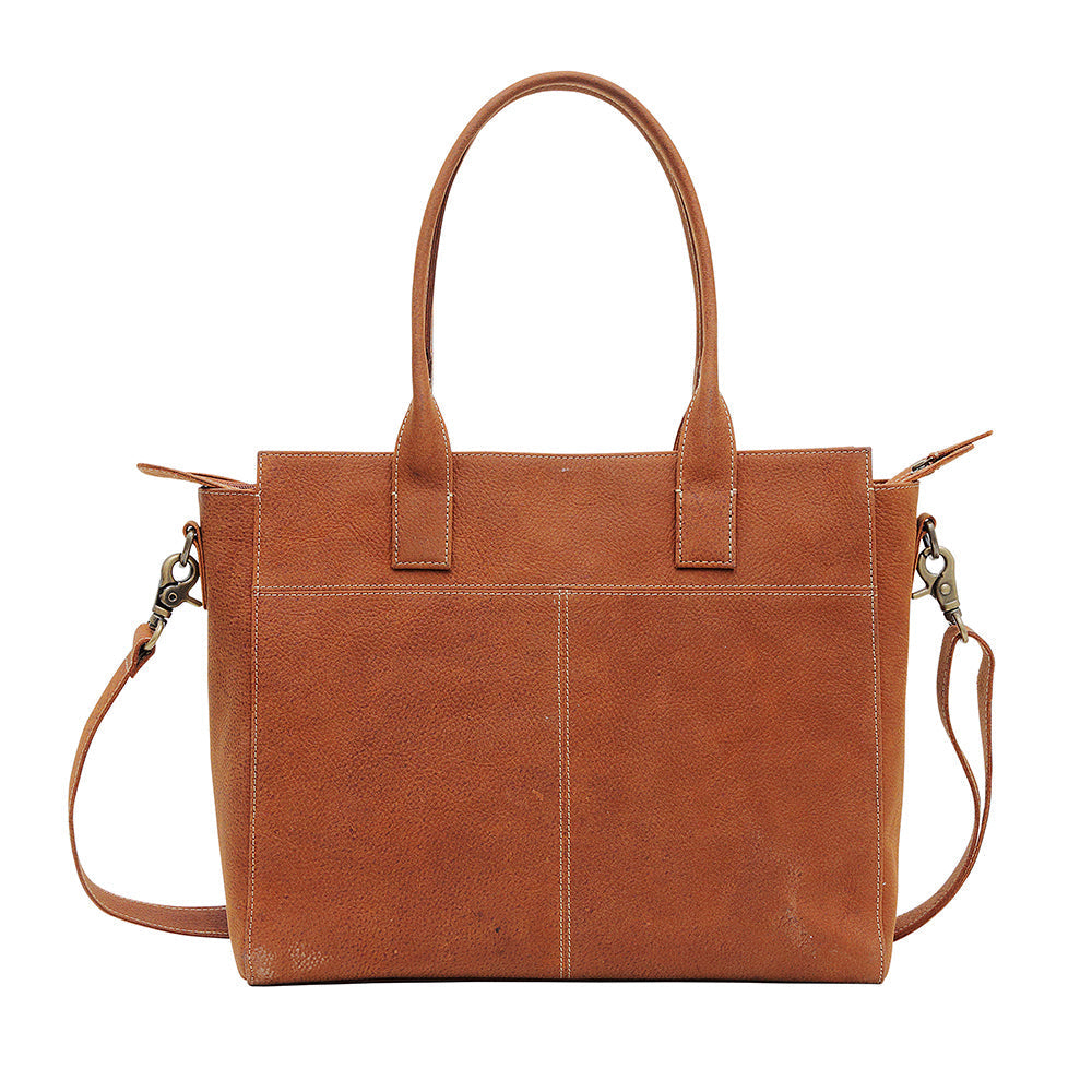 COGNOSCENTE LEATHER & HAIRON BAG