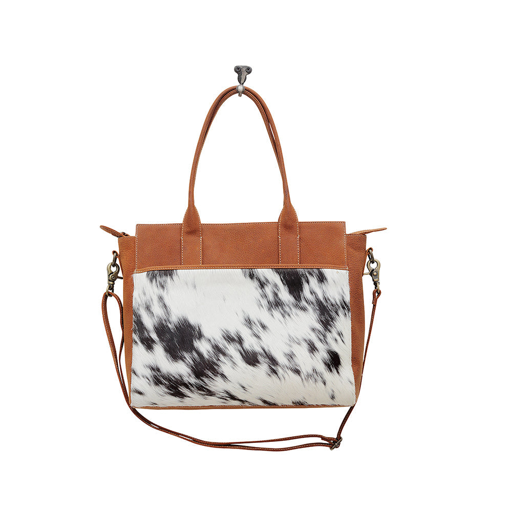 COGNOSCENTE LEATHER & HAIRON BAG