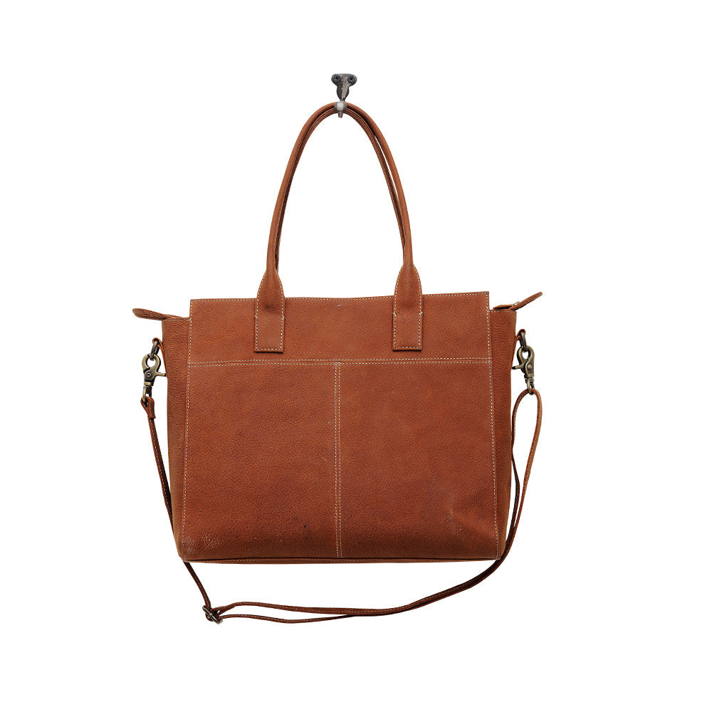 COGNOSCENTE LEATHER & HAIRON BAG