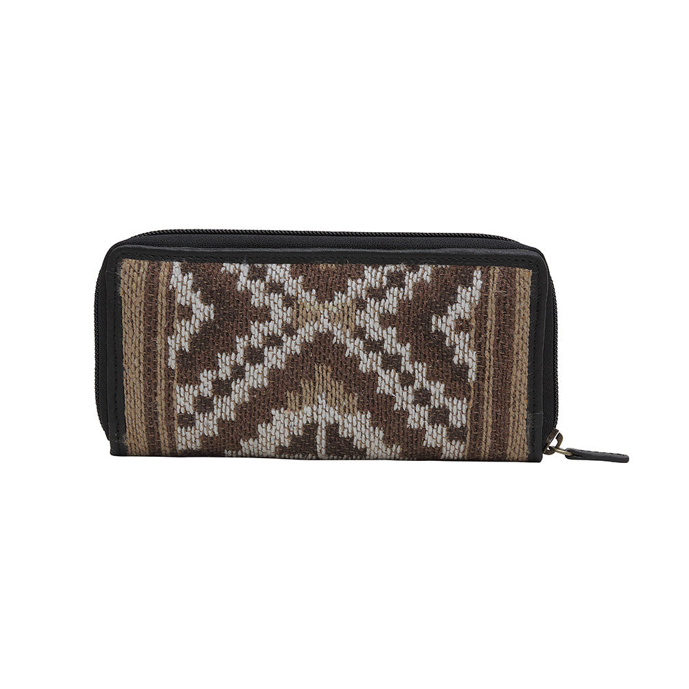 MAIZE WOVEN FABRIC WALLET