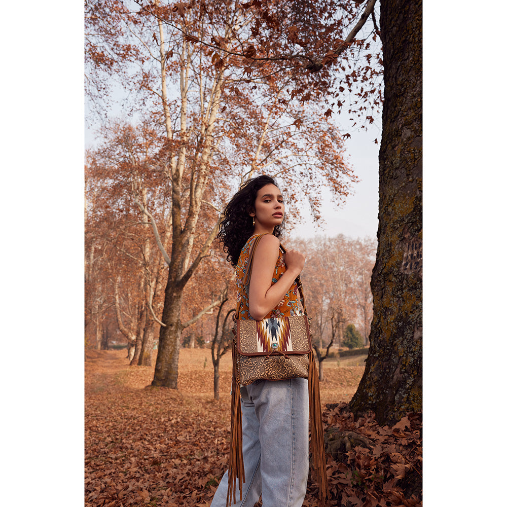 Crosshair Canvas And Hairon Bag