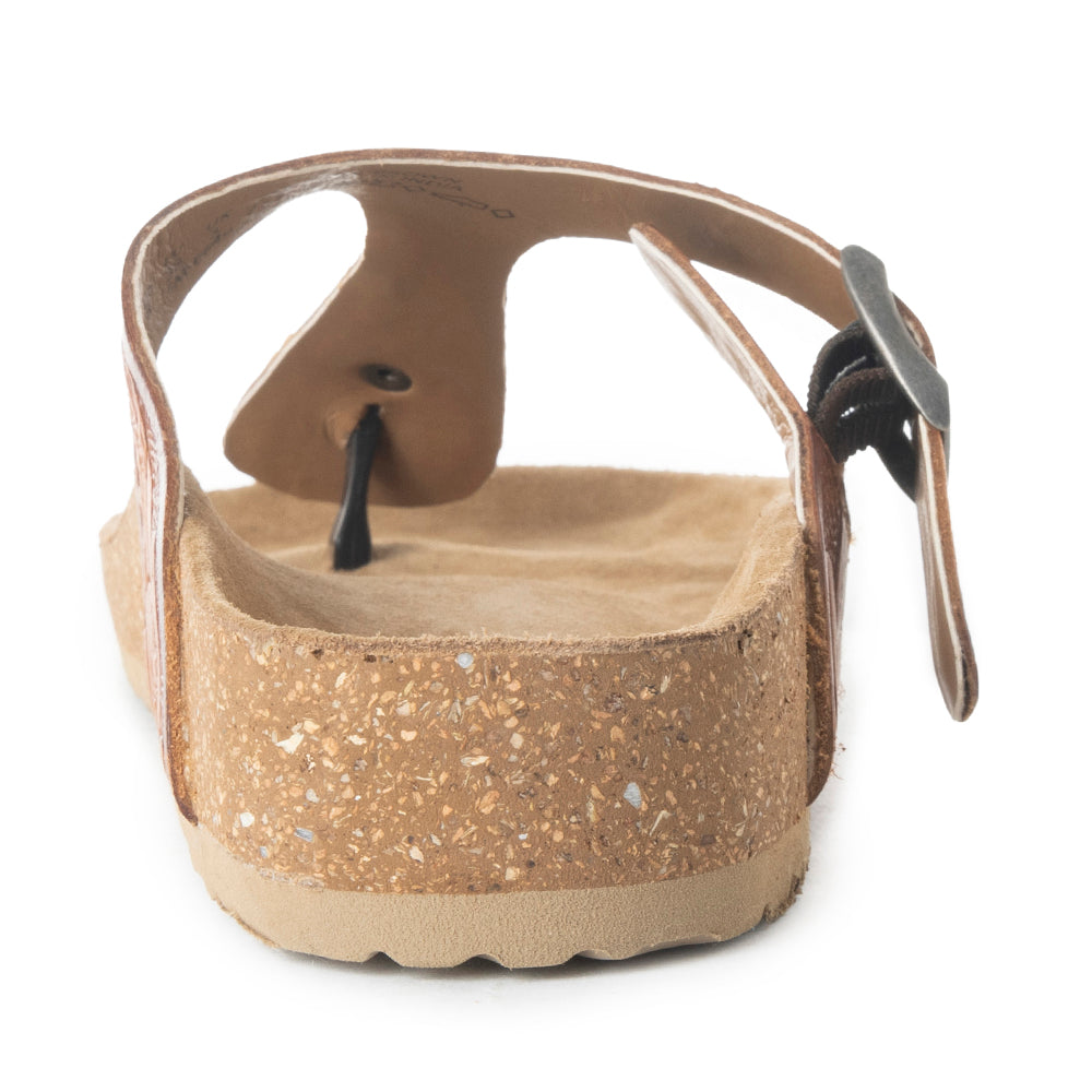 Crockler Western Hand-Tooled Sandals