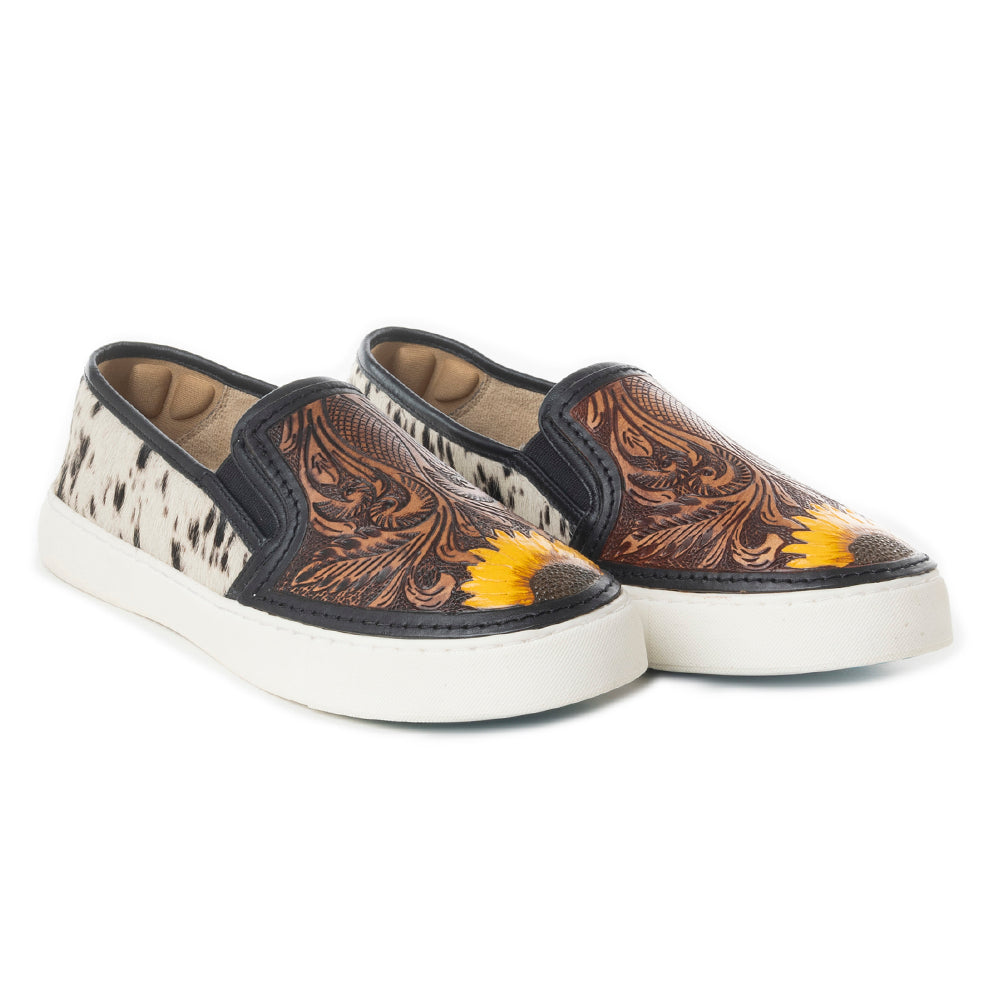 Nehard Western Hand-Tooled Sneakers