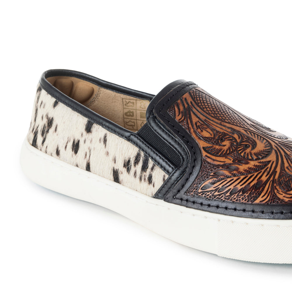 Nehard Western Hand-Tooled Sneakers
