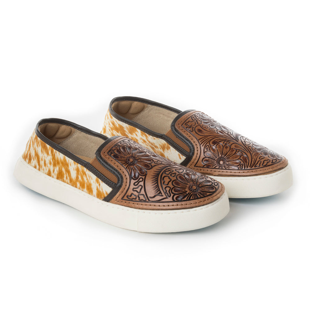 Argun Western Hand-Tooled Sneakers