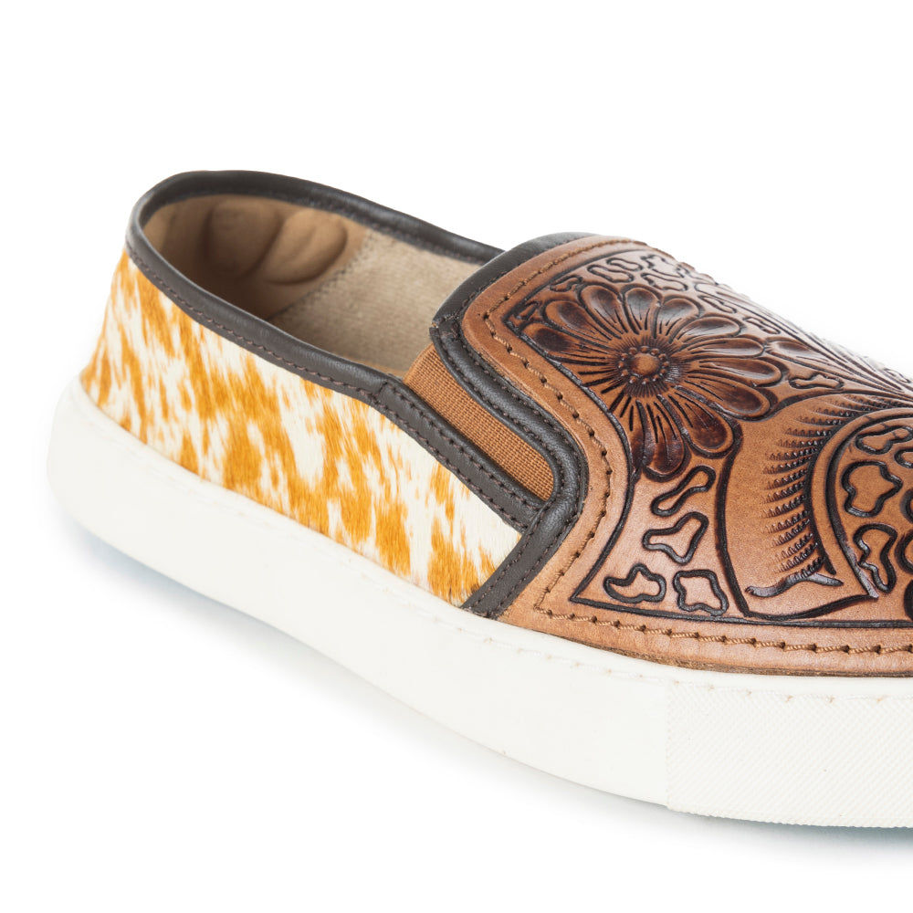 Argun Western Hand-Tooled Sneakers