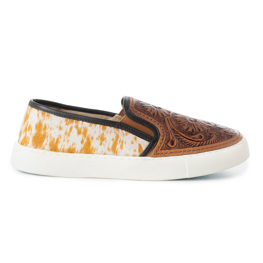 Kryptun Western Hand-Tooled Sneakers