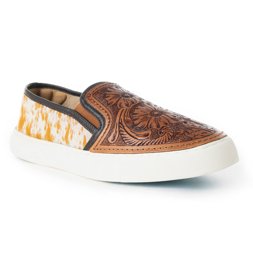 Kryptun Western Hand-Tooled Sneakers