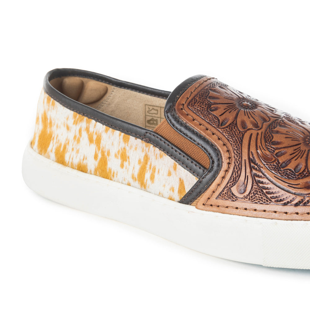 Kryptun Western Hand-Tooled Sneakers
