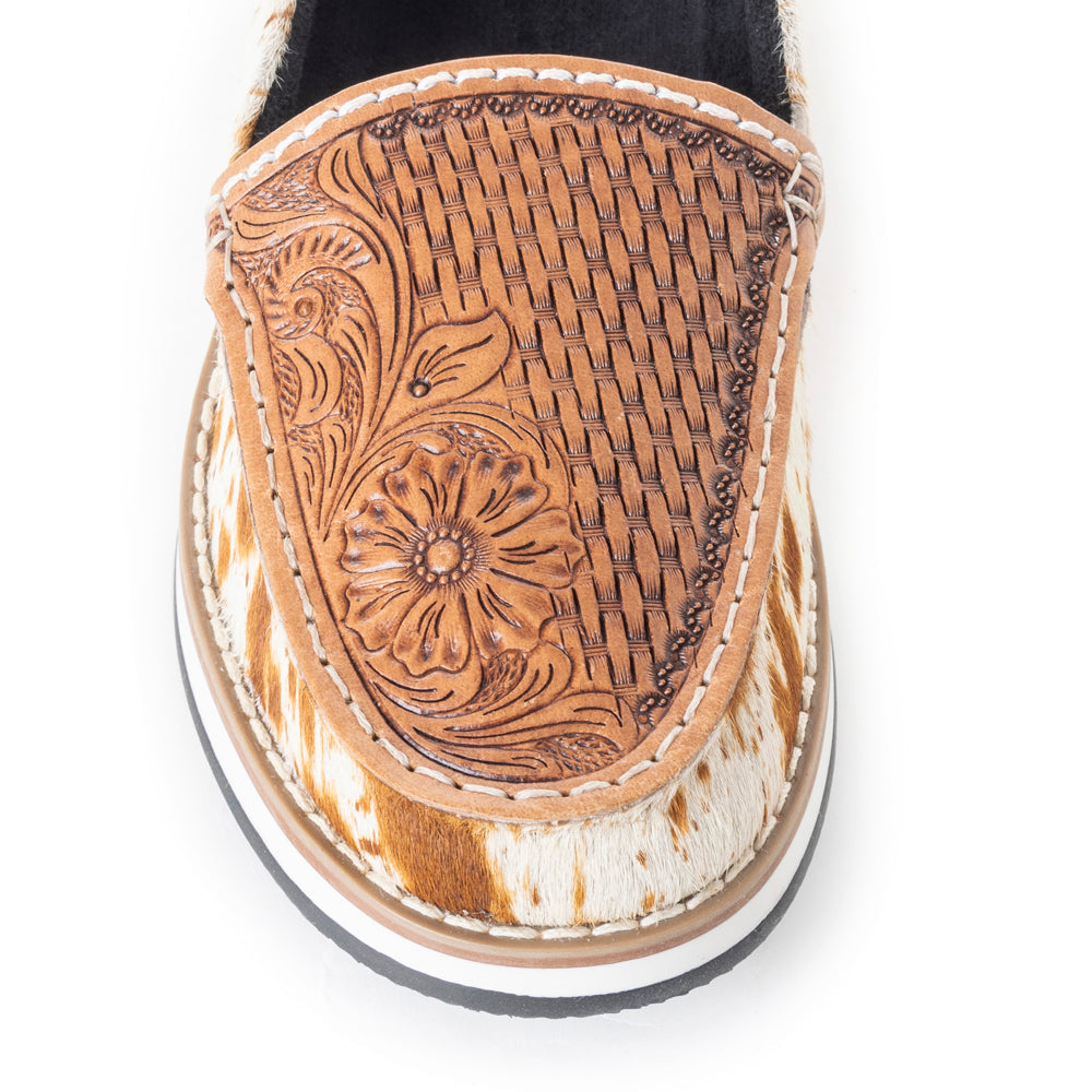 Electraun Western Hand-Tooled Sneakers