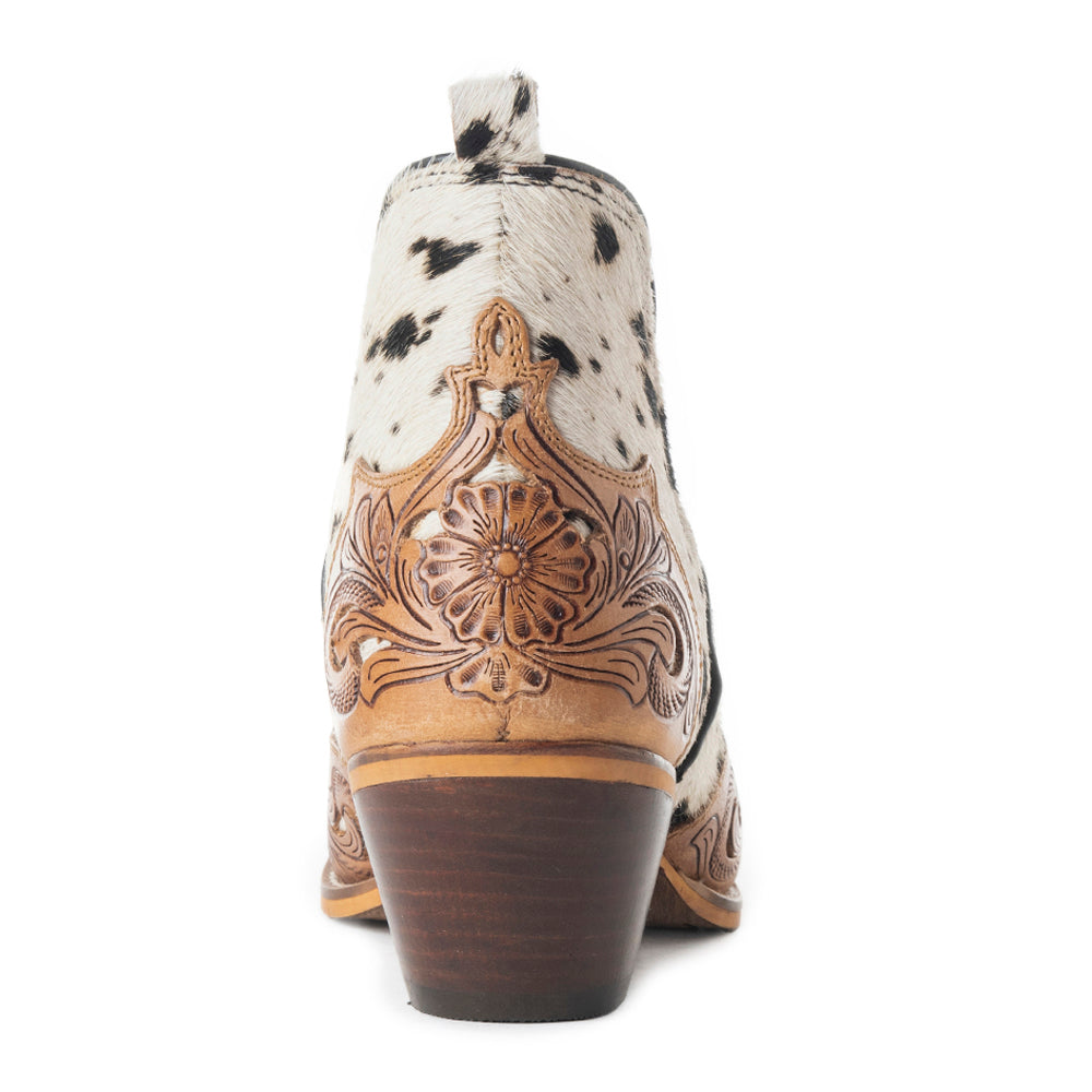 West Street Western Hand-Tooled Booties