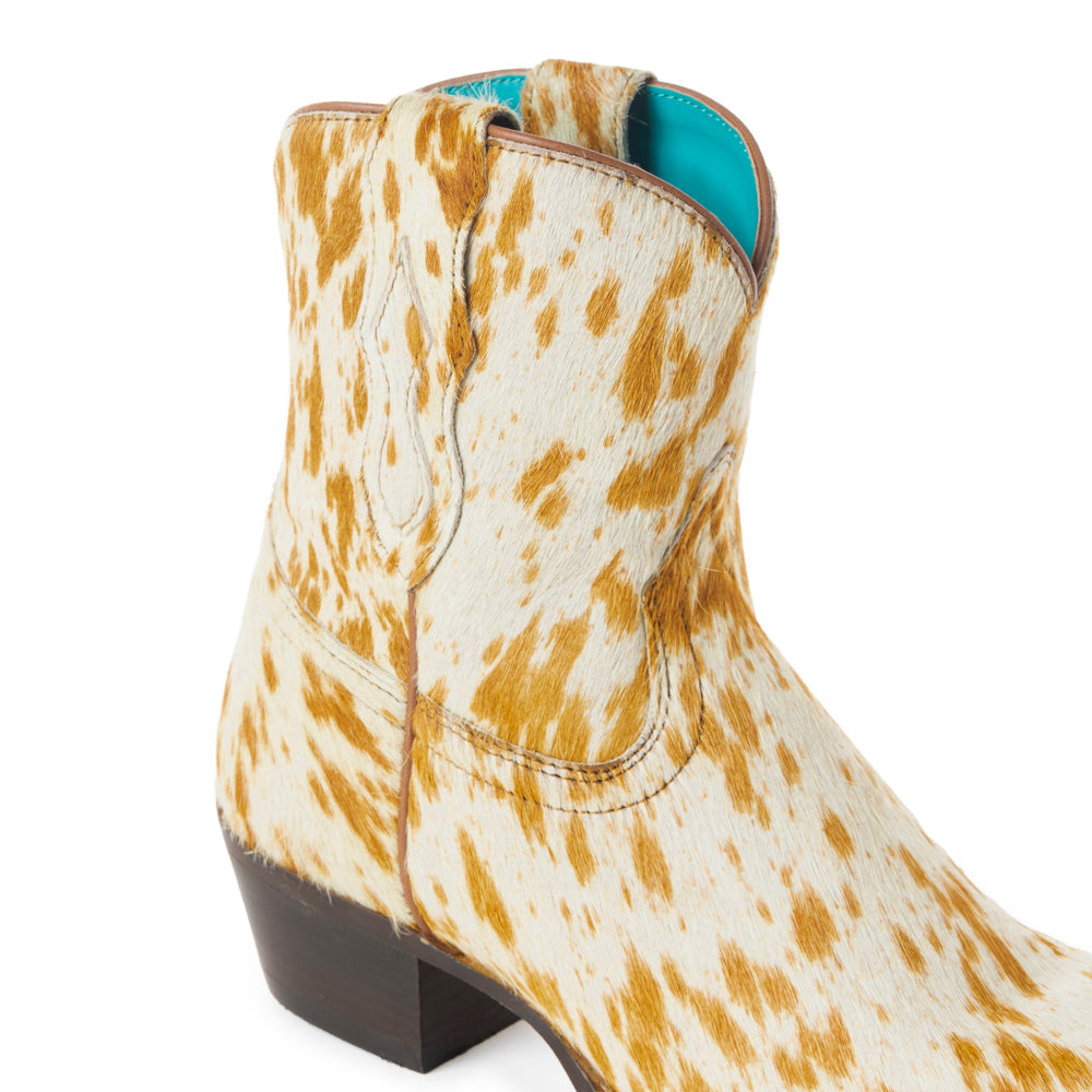 Cowdie Western Hairon Leather Booties